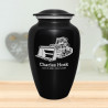Bulldozer Cremation Urn - Jet Black