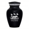 Duck Hunting Dog Keepsake Urn - Jet Black