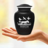 Duck Hunting Dog Sharing Urn - Jet Black