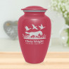 Duck Hunting Dog Cremation Urn - Rose Pink