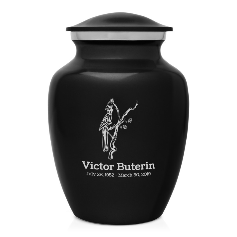 Cardinal Sharing Urn - Jet Black