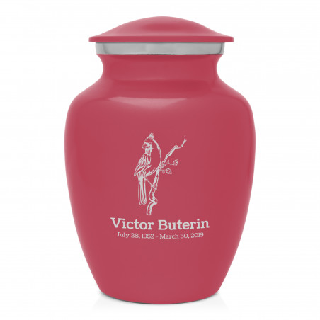 Cardinal Sharing Urn - Rose Pink