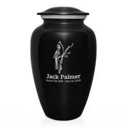 Cardinal Cremation Urn - Jet Black