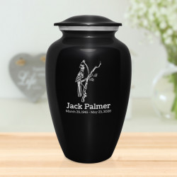 Cardinal Cremation Urn - Jet Black