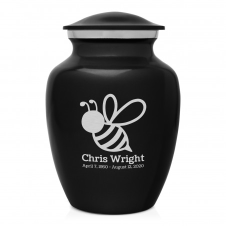 Bee Sharing Urn - Jet Black