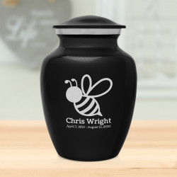 Bee Sharing Urn - Jet Black