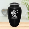 Bee Cremation Urn - Jet Black