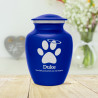 Small Angel Paw Pet Cremation Urn - Midnight Blue