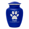 Small Angel Paw Pet Cremation Urn - Midnight Blue