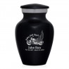 Riding with Angels Keepsake Urn - Jet Black