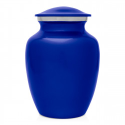 Small Angel Wings Pet Cremation Urn - Midnight Blue