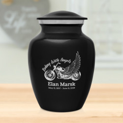 Riding with Angels Sharing Urn - Jet Black