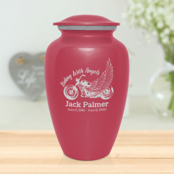 Riding with Angels Cremation Urn - Rose Pink