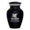 Viking Ship Keepsake Urn - Jet Black