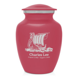 Viking Ship Sharing Urn - Rose Pink