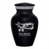 Bush Plane Keepsake Urn - Jet Black