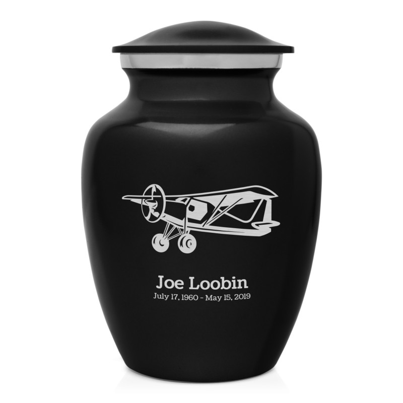 Bush Plane Sharing Urn - Jet Black