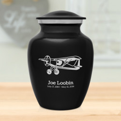 Bush Plane Sharing Urn - Jet Black