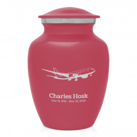 Commercial Airplane Sharing Urn - Rose Pink