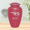 Fighter Jet Plane Cremation Urn - Rose Pink