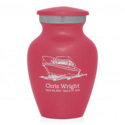 Boat Keepsake Urn - Rose Pink