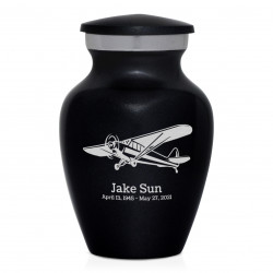 Airplane II Keepsake Urn - Jet Black
