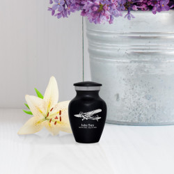Airplane II Keepsake Urn - Jet Black