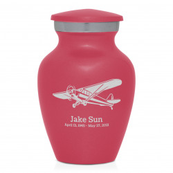 Airplane II Keepsake Urn - Rose Pink