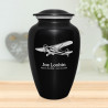 Airplane II Cremation Urn - Jet Black