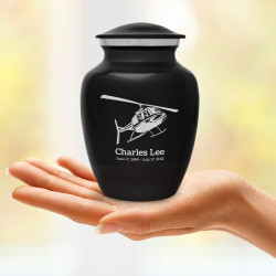 Helicopter Sharing Urn - Jet Black