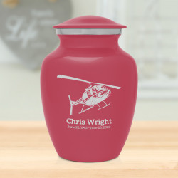 Helicopter Sharing Urn - Rose Pink