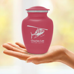 Helicopter Sharing Urn - Rose Pink