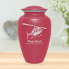 Helicopter Cremation Urn - Rose Pink