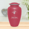 Jesus Crucifix Cremation Urn - Rose Pink
