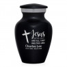 Jesus Took The Wheel Keepsake Urn - Jet Black