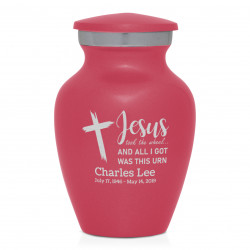 Jesus Took The Wheel Keepsake Urn - Rose Pink
