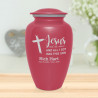 Jesus Took The Wheel Cremation Urn - Rose Pink