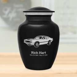 Muscle Car II Sharing Urn - Jet Black