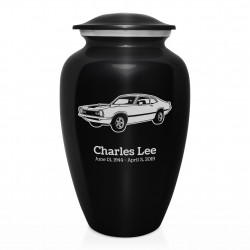 Muscle Car II Cremation Urn - Jet Black