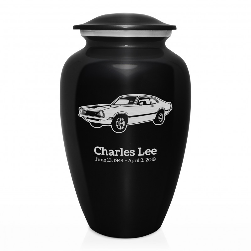 Muscle Car II Cremation Urn - Jet Black