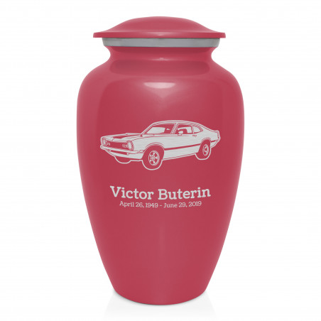Muscle Car II Cremation Urn - Rose Pink