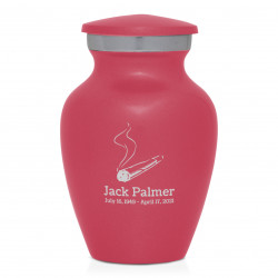 Marijuana Joint Keepsake Urn - Rose Pink