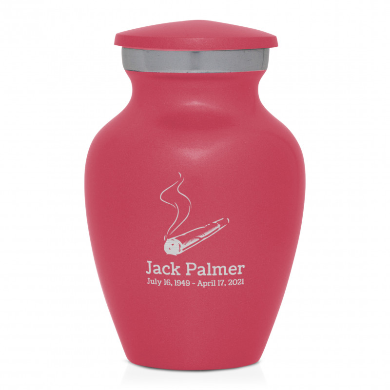 Marijuana Joint Keepsake Urn - Rose Pink
