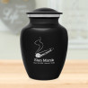Marijuana Joint Sharing Urn - Jet Black