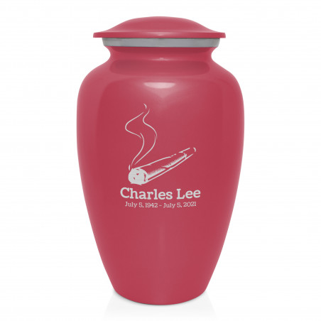 Marijuana Joint Cremation Urn - Rose Pink
