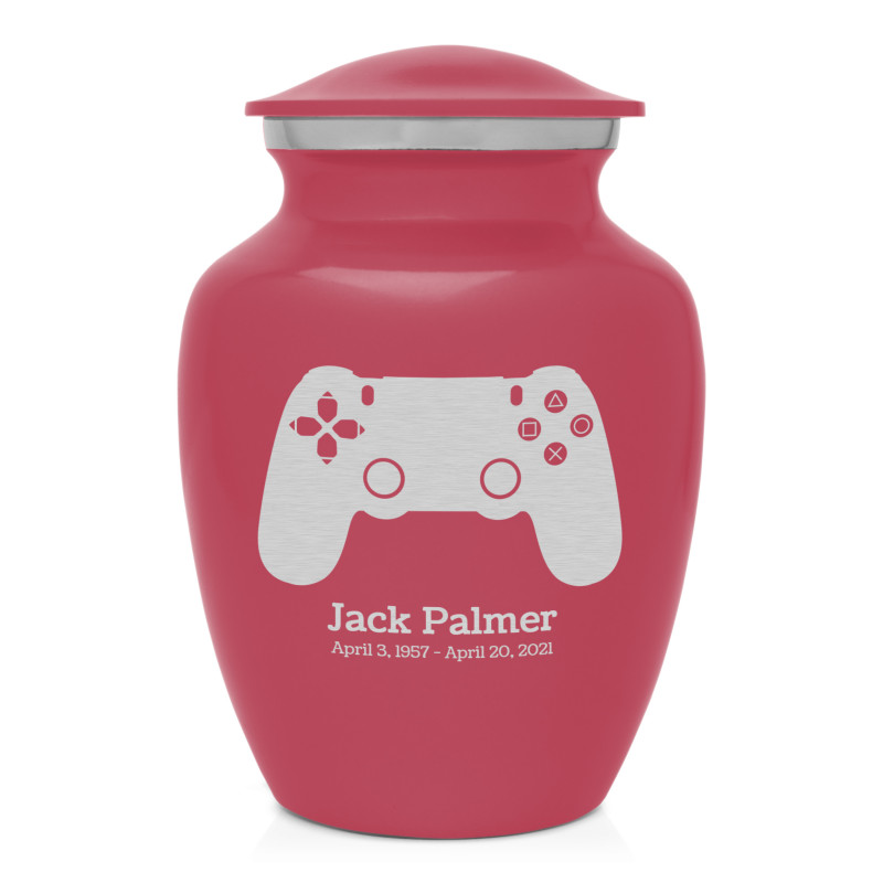 Gaming Controller Sharing Urn - Rose Pink