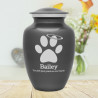 Large Angel Paw Pet Cremation Urn - Gunmetal Gray