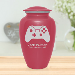 Wireless Controller Cremation Urn - Rose Pink
