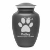 Large Angel Paw Pet Cremation Urn - Gunmetal Gray