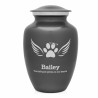 Large Angel Wings Pet Cremation Urn - Gunmetal Gray